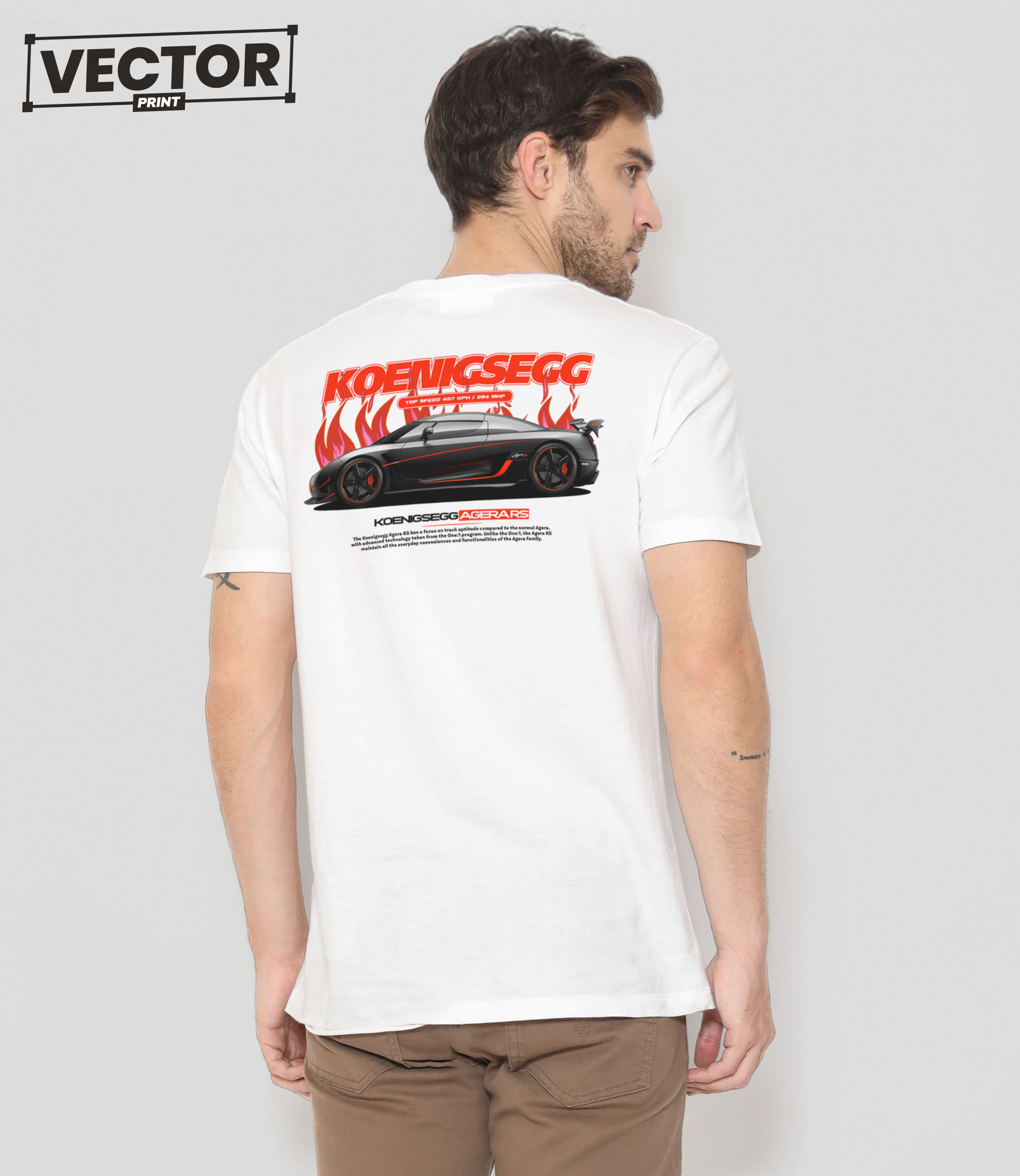 motorcycle repair shop blue printed tshirt