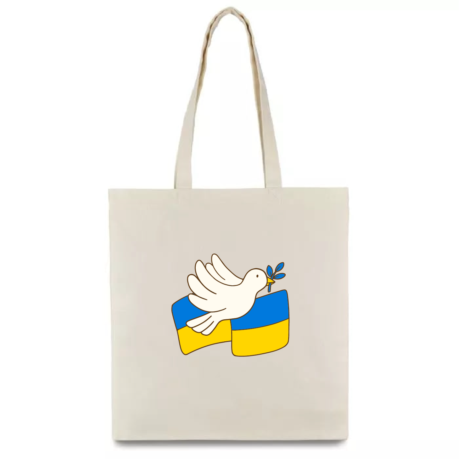 (Копія)Еко сумка Шопер з бавовни з принтом fuck off 2, Розмір 38х40