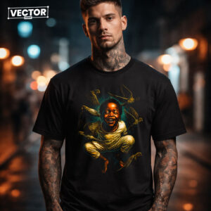 Чоловіча чорна футболка з принтом VECTOR_UNDERGROUND_101