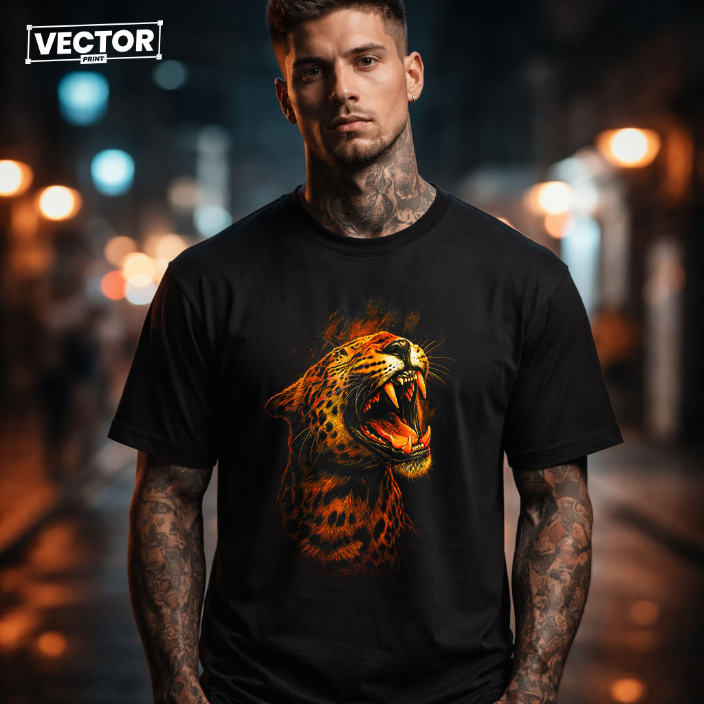 Чоловіча чорна футболка з принтом VECTOR_UNDERGROUND_104