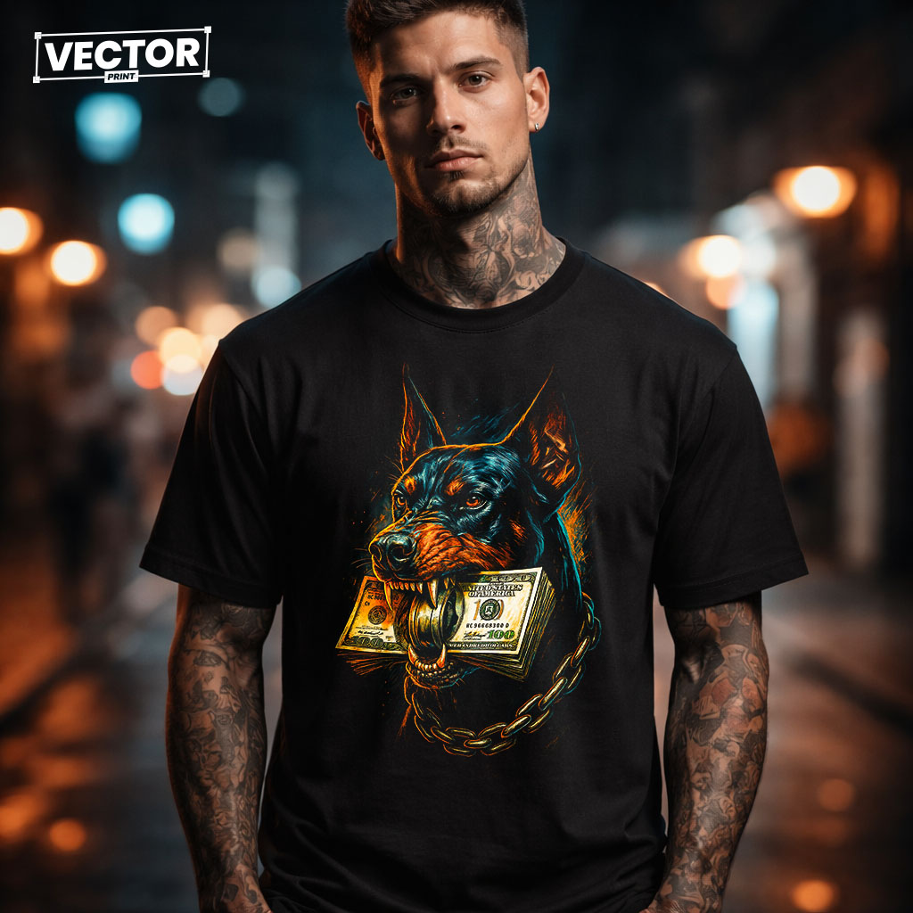 (Копія)Чоловіча чорна футболка з принтом vector underground 10