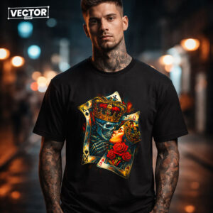 Чоловіча чорна футболка з принтом VECTOR_UNDERGROUND_122
