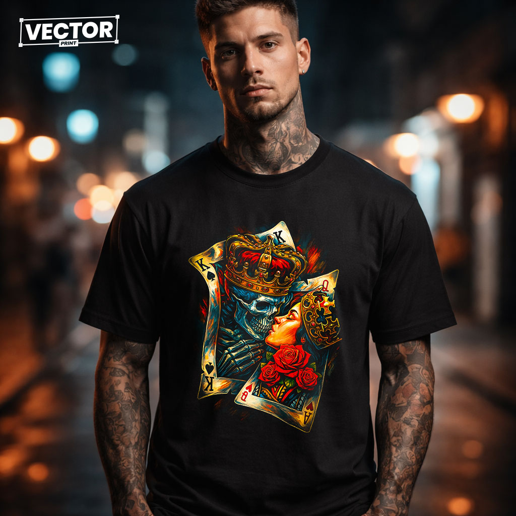 Чоловіча чорна футболка з принтом VECTOR_UNDERGROUND_122