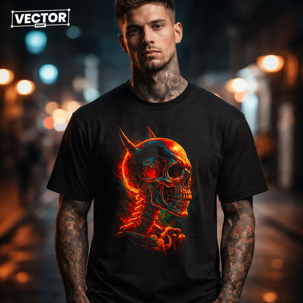(Копія)Чоловіча чорна футболка з принтом vector underground 32