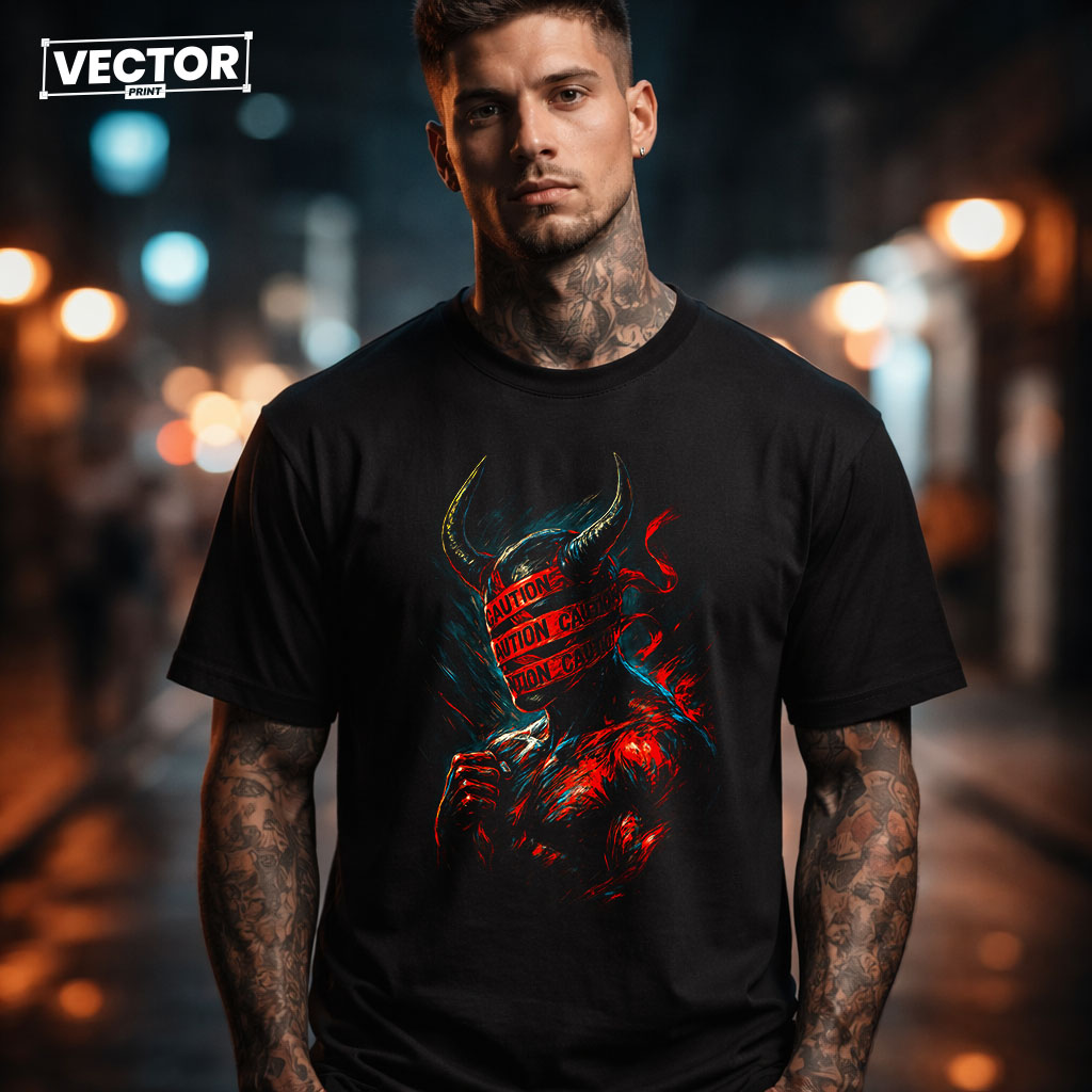 (Копія)Чоловіча чорна футболка з принтом vector underground 32