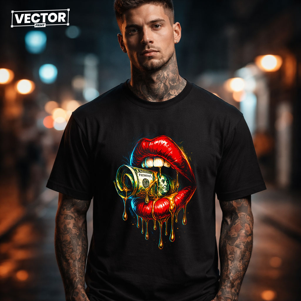 (Копія)Чоловіча чорна футболка з принтом vector underground 32