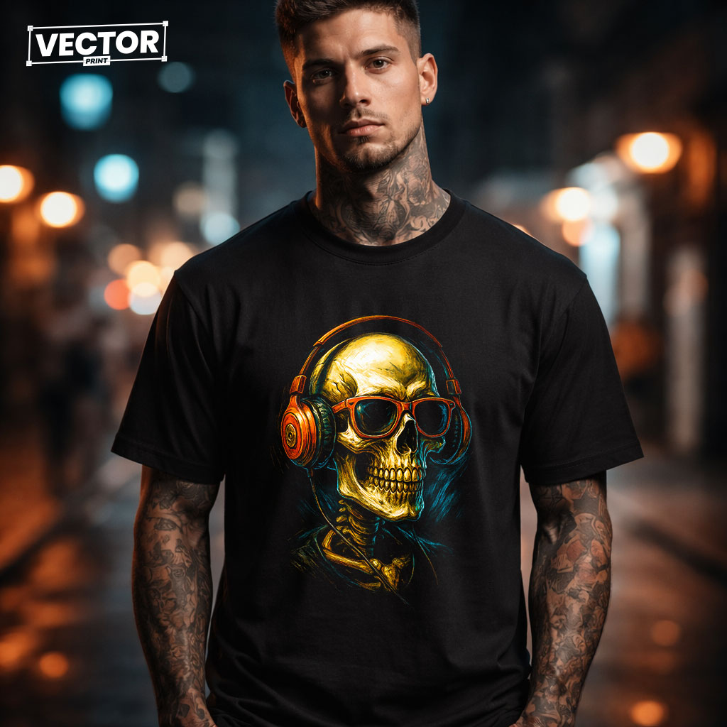 (Копія)Чоловіча чорна футболка з принтом vector underground 32