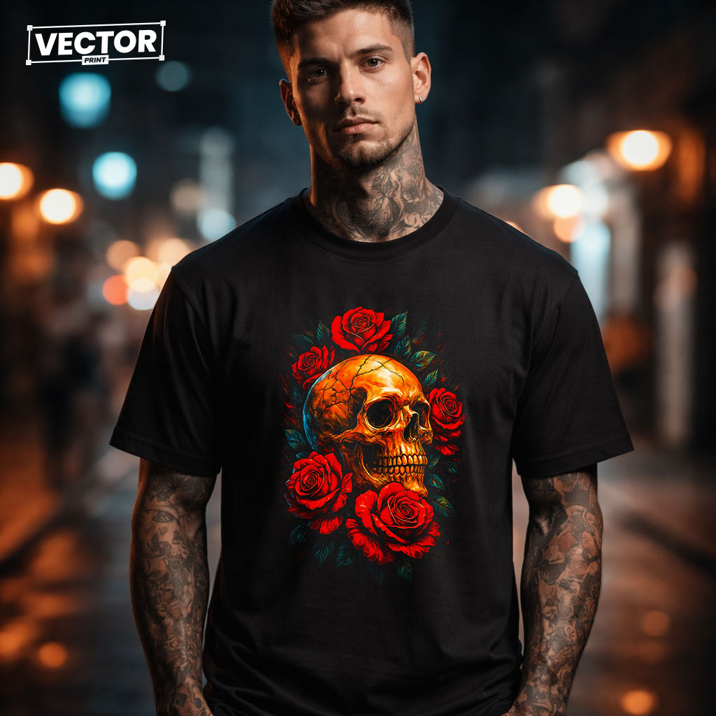 (Копія)Чоловіча чорна футболка з принтом vector underground 32