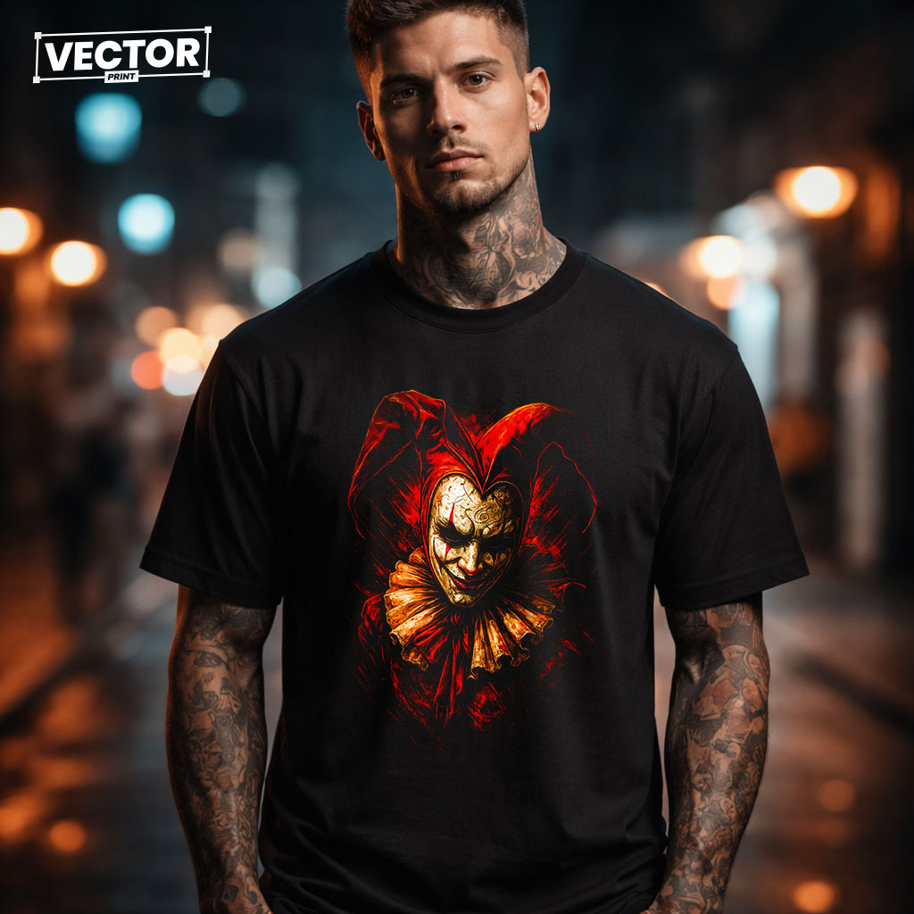 Чоловіча чорна футболка з принтом VECTOR_UNDERGROUND_52