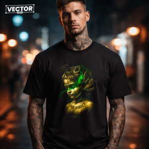 Чоловіча чорна футболка з принтом VECTOR_UNDERGROUND_53
