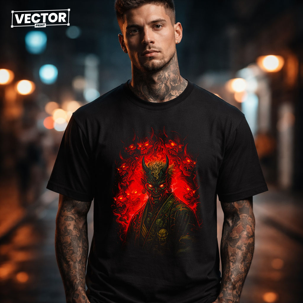 Чоловіча чорна футболка з принтом VECTOR_UNDERGROUND_57