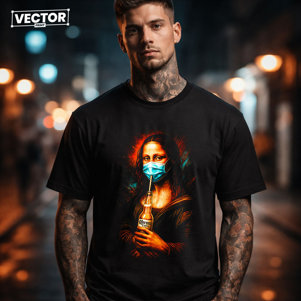 Чоловіча чорна футболка з принтом VECTOR_UNDERGROUND_59