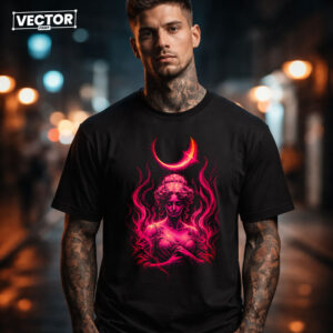 Чоловіча чорна футболка з принтом VECTOR_UNDERGROUND_70