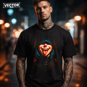 Чоловіча чорна футболка з принтом VECTOR_UNDERGROUND_71