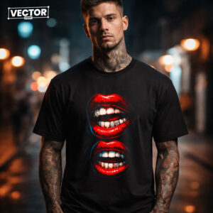 Чоловіча чорна футболка з принтом VECTOR_UNDERGROUND_87