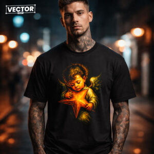 Чоловіча чорна футболка з принтом VECTOR_UNDERGROUND_92