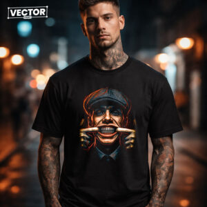 Чоловіча чорна футболка з принтом VECTOR_UNDERGROUND_0133