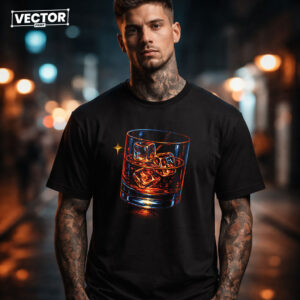 Чоловіча чорна футболка з принтом VECTOR_UNDERGROUND_0142