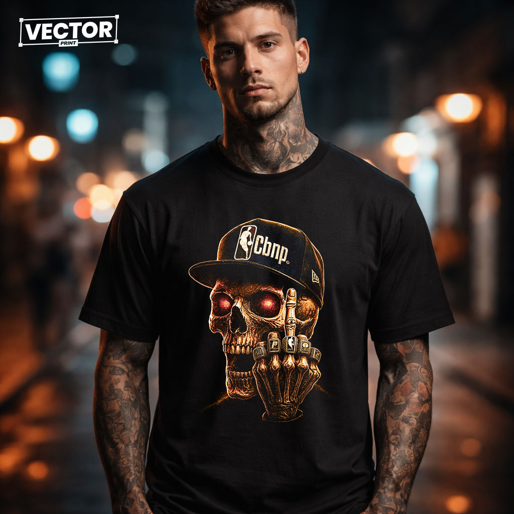 Чоловіча чорна футболка з принтом VECTOR_UNDERGROUND_0152