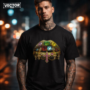 Чоловіча чорна футболка з принтом VECTOR_UNDERGROUND_0159