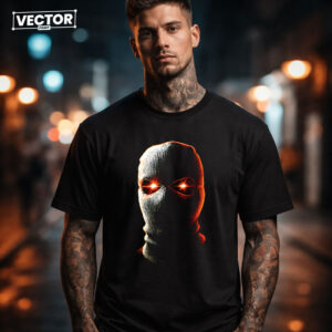 Чоловіча чорна футболка з принтом VECTOR_UNDERGROUND_0171