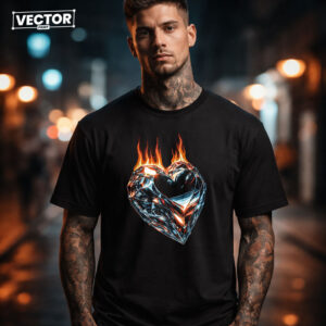 Чоловіча чорна футболка з принтом VECTOR_UNDERGROUND_0177