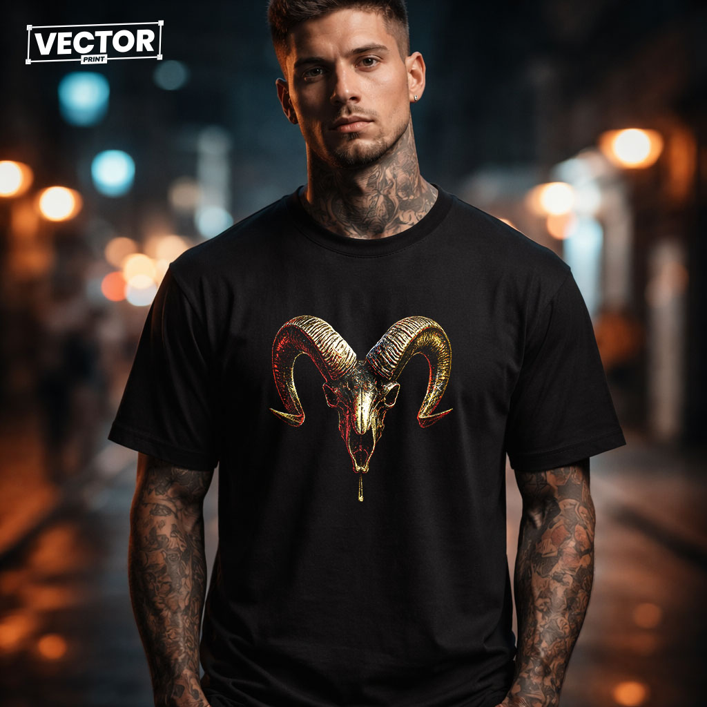 Чоловіча чорна футболка з принтом VECTOR_UNDERGROUND_0186