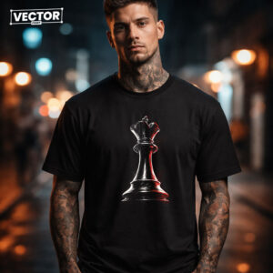 Чоловіча чорна футболка з принтом VECTOR_UNDERGROUND_0189