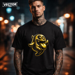 Чоловіча чорна футболка з принтом VECTOR_UNDERGROUND_0197