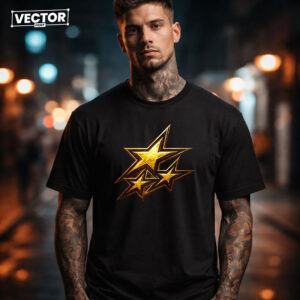 Чоловіча чорна футболка з принтом VECTOR_UNDERGROUND_0198