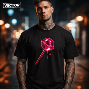 Чоловіча чорна футболка з принтом VECTOR_UNDERGROUND_0201