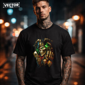Чоловіча чорна футболка з принтом VECTOR_UNDERGROUND_0217