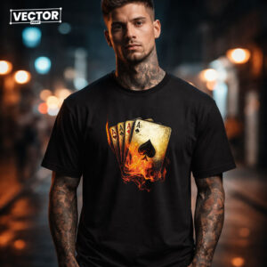 Чоловіча чорна футболка з принтом VECTOR_UNDERGROUND_0220