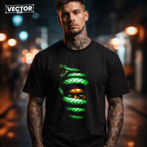 Чоловіча чорна футболка з принтом VECTOR_UNDERGROUND_232